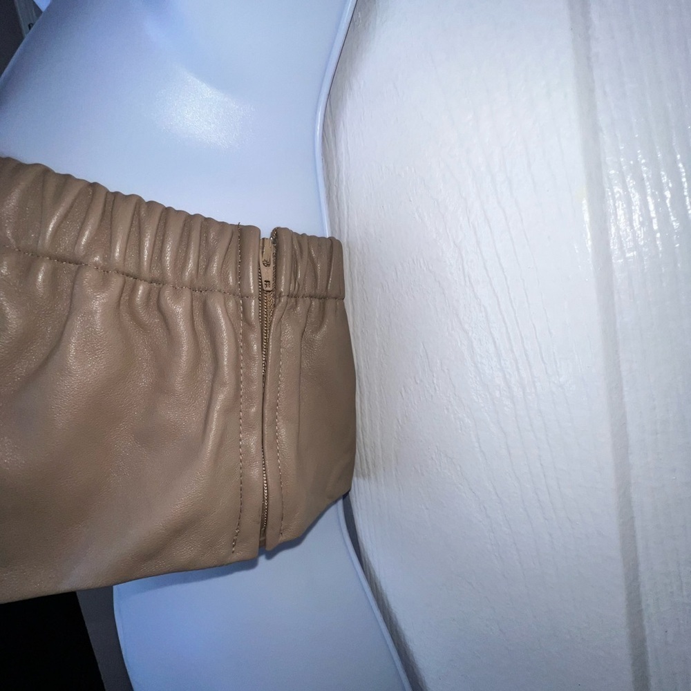 Maryam Nasir Zedeh Women’s 6 Alder Evelyn Crop Top Bralette Tan 100% Leather S - Picture 13 of 16